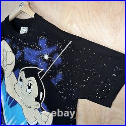 Astro Boy Mega Print All Over Print Tee Shirt Modern Boot Retro Vtg Size XL