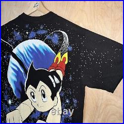 Astro Boy Mega Print All Over Print Tee Shirt Modern Boot Retro Vtg Size XL