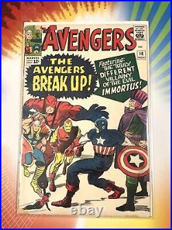 Avengers 10 1964 1st App Immortus Kang Marvel Comics MCU Silver Age Key Complete
