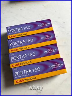 BNIB 20 Rolls Kodak Portra 160 35mm 36exp Professional 4 x Pack of 5 Fridged