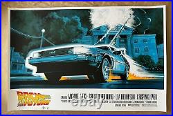 Back To The Future Version A 36x24 Movie Art Screen Print Poster By Paul Mann
