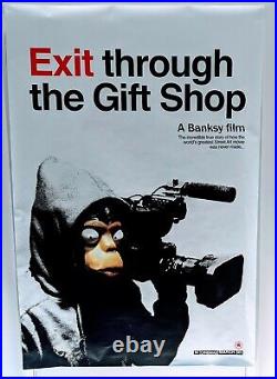 Banksy Exit Through The Gift Shop UK Cinema lithograph on blue backed paper 2010