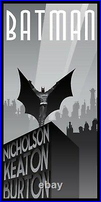 Batman 1989 6 Color Limited Screen Print Art Film Poster #75 17 x 33