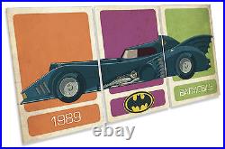 Batmobile Batman 1989 Car Film Movie TREBLE CANVAS WALL ART Picture Print