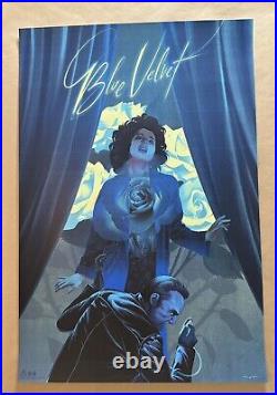 Blue Velvet Poster Kevin Tong AP Variant Signed Numbered Silkscreen Print Mondo
