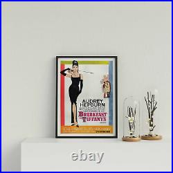 Breakfast at Tiffany's Movie Poster Full Colour Wall Art Print, Vintage