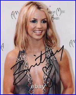 Britney Spears original autographed colour print 8in x 10in with COA