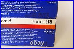 C11017 Two Polaroid 669 Polacolor Film SEALED BOXES 40 Prints Expired 9/2003