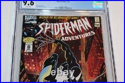 CGC 9.6 WP Spider-man Adventures 8 Newsstand VARIANT 1st app Black Costume Venom