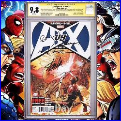 CGC 9.8 SS Avengers vs. X-Men #11 signed Lee, Aaron, Hickman, Coipel, Ponsor +3