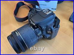 Canon EOS 100D 18.0 MP Digital SLR Camera Black 18/55 lens