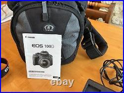 Canon EOS 100D 18.0 MP Digital SLR Camera Black 18/55 lens