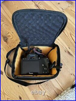 Canon EOS 100D 18.0 MP Digital SLR Camera Black Kit with EF-S 18-55mm + Case