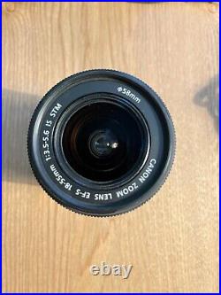 Canon EOS 100D 18.0 MP Digital SLR Camera Black Kit with EF-S 18-55mm IS STM