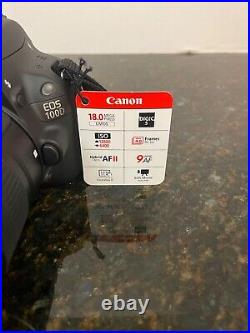 Canon EOS 100D 18.0 MP Digital SLR Camera Black Kit with EF-S 18-55mm IS STM