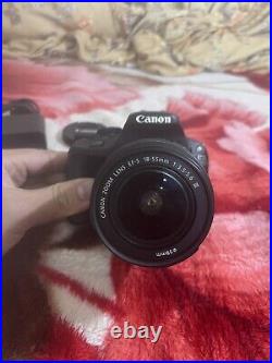 Canon EOS 100D 18.0 MP Digital SLR Camera -Black Kit with EF-S 18-55mm iii MINT