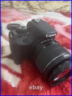 Canon EOS 100D 18.0 MP Digital SLR Camera -Black Kit with EF-S 18-55mm iii MINT