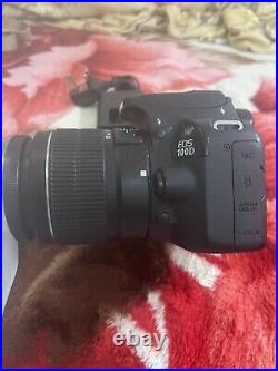 Canon EOS 100D 18.0 MP Digital SLR Camera -Black Kit with EF-S 18-55mm iii MINT