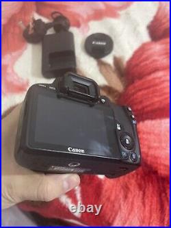 Canon EOS 100D 18.0 MP Digital SLR Camera -Black Kit with EF-S 18-55mm iii MINT