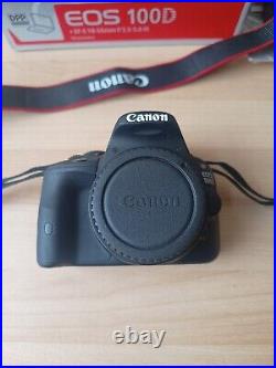 Canon EOS 100D 18.0 MP Digital SLR Camera Black with EF-S 18-55mm III