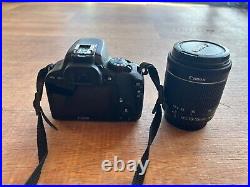 Canon EOS 100D 18.0 MP Digital SLR Camera Black with Lens and Neewer Flash