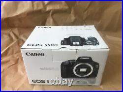 Canon EOS 550D DSLR with box