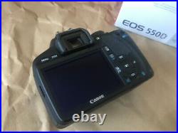 Canon EOS 550D DSLR with box