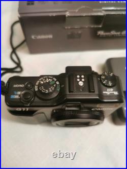 Canon PowerShot G11 10MP Compact Digital Camera Black Box, SD Card And battery
