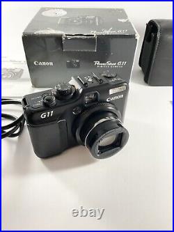 Canon PowerShot G11 10.0MP Digital Camera Black Great Condition