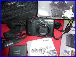 Canon PowerShot G12 10.0 MP Digital SLR Camera Black-BUNDLE
