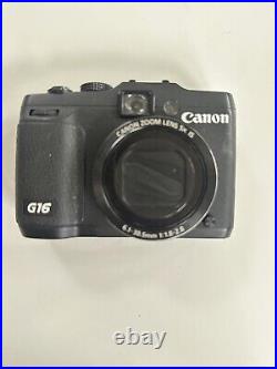 Canon PowerShot G16 14.7 MP Retro Digital Camera Tested Black Boxed