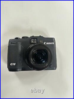 Canon PowerShot G16 14.7 MP Retro Digital Camera Tested Black Boxed