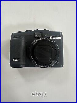 Canon PowerShot G16 14.7 MP Retro Digital Camera Tested Black Boxed