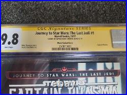 Cgc 9.8 Ss Journey To Star Wars The Last Jedi #1 Phasma 115 Signed By Christie