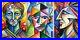 Cubistic_Portraits_Rainbow_Colours_Triptych_01_vn