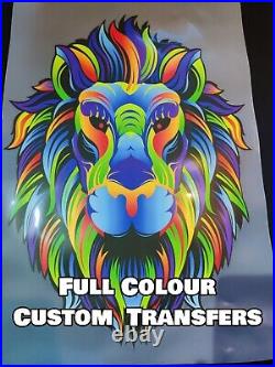 DTF Transfer Printing Your Design A3 Full Colour Heat Transfer
