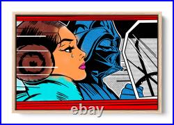 Darth Vader Star Wars In the Car CANVAS FLOATER FRAME Wall Art Print Picture