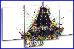Darth Vader Star Wars Pop Movie Greats MULTI CANVAS WALL ART Picture Print