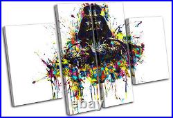 Darth Vader Star Wars Pop Movie Greats MULTI CANVAS WALL ART Picture Print
