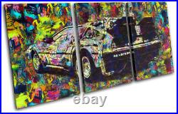 Delorean Vintage Movie Pop BTTF Cars TREBLE CANVAS WALL ART Picture Print