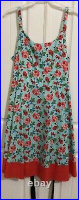 Disney Dress Shop Mickey Minnie Mouse Floral Tank Dress Dapper Days 1X NWT