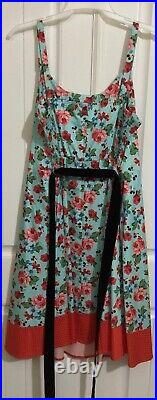 Disney Dress Shop Mickey Minnie Mouse Floral Tank Dress Dapper Days 1X NWT