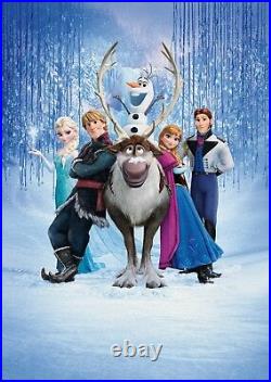 Disney Frozen Elsa Anna Olaf Children Tv Movie Canvas Picture Wall Art Print