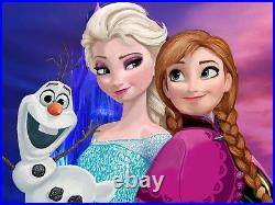 Disney Frozen Sisters Children Bedroom Tv Movie Canvas Picture Wall Art Print