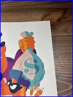 Duck Tales Art Print Movie Poster By Tom Whalen Signed Rare COLOR PROOF 1/1