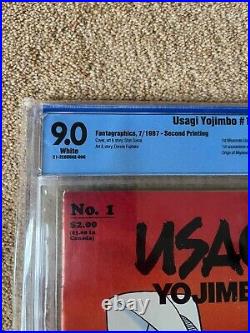 Fantagraphics Usagi Yojimbo #1 Rare 2nd Print CBCS graded 9.0 NM condition