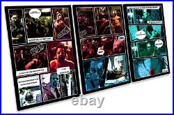 Fight Club Comic Book Film Framed CANVAS PRINT TREBLE Wall Art
