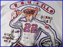 Frankie Morello Crazy Pattern Sex Naughty Art Graphic Print Designer T-shirt M