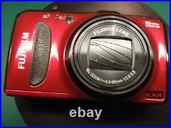 Fujifilm FinePix F Series F600EXR 16.0MP Digital Camera Red