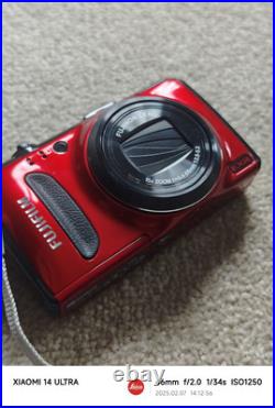 Fujifilm FinePix F Series F600EXR 16.0MP Digital Camera Red Boxed Mint